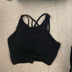 Athleta Black Strappy Sports Bra